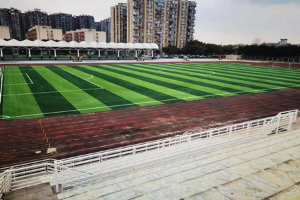 成都棠湖外国语学校两个足球场完工！